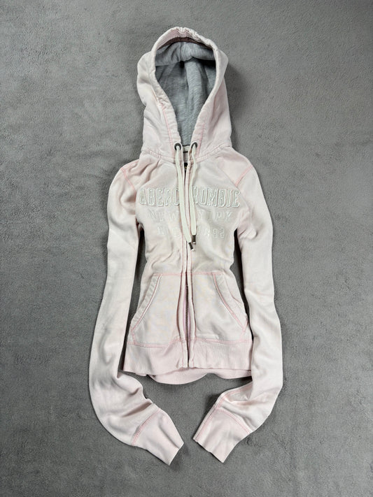 Rare Y2K Abercrombie & Fitch Embroidered Zipper (S)