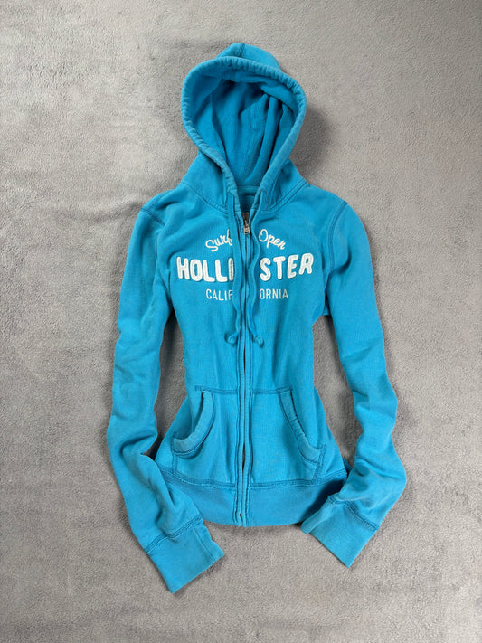 2000s Blue Hollister Embroidered Zipper (M)