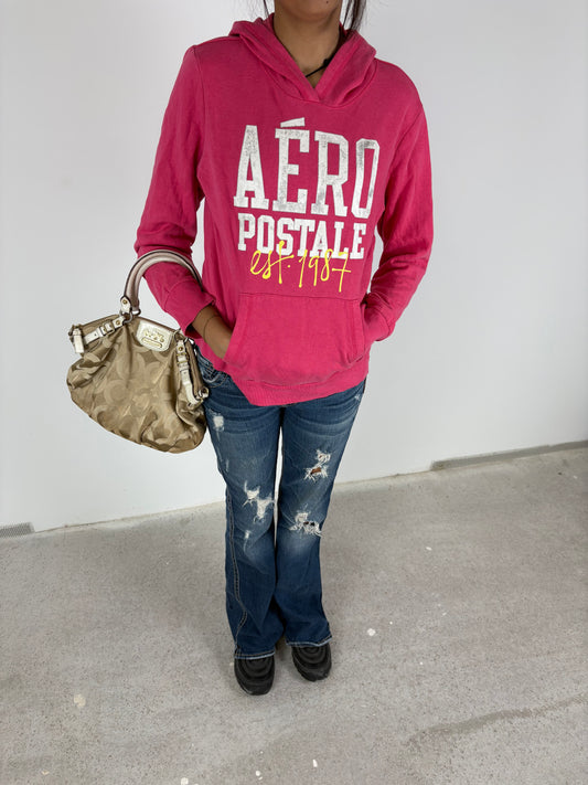 Super Cute Aeropostale Pink Hoodie (L)